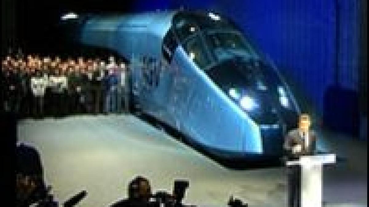 franta lanseaza noul tren de mare viteza agv video