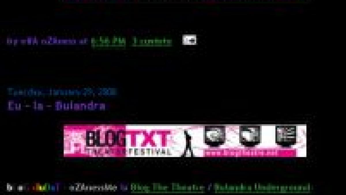 cinci bloguri romanesti vor fi transformate in piese de teatru