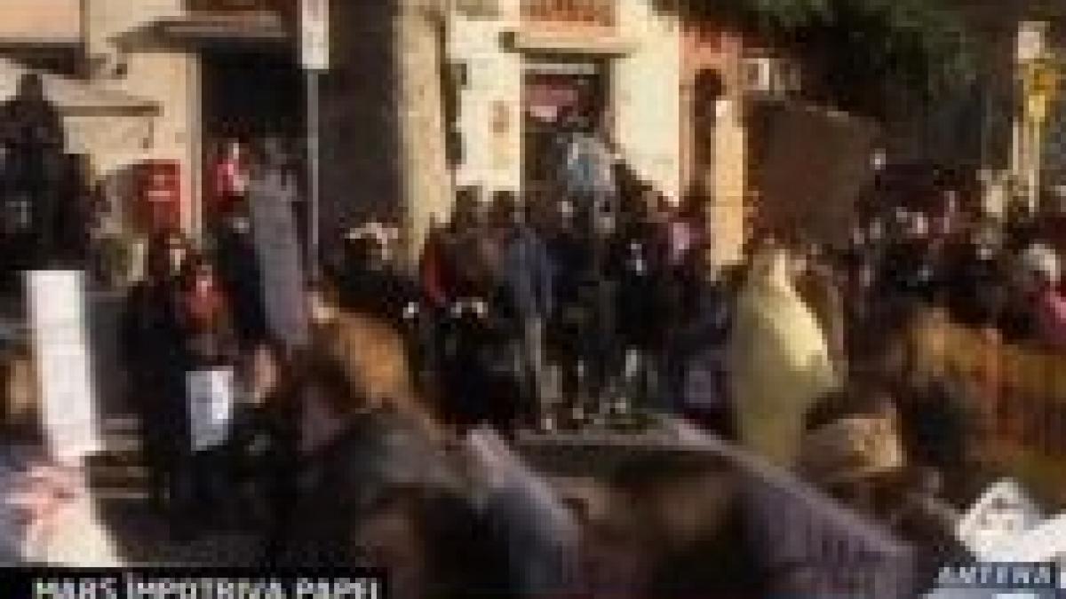 vaticanul se confrunta cu ample proteste de strada