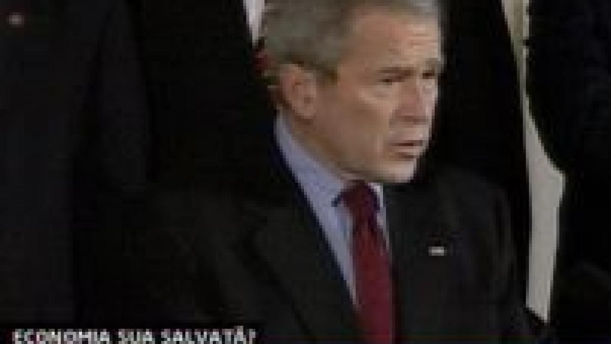 bush a semnat planul de relansare economica a statelor unite