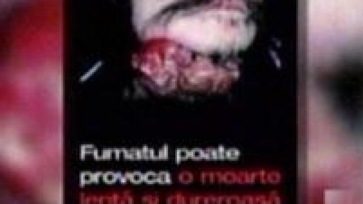 autoritatile pregatesc imagini socante pentru pachetele de tigari