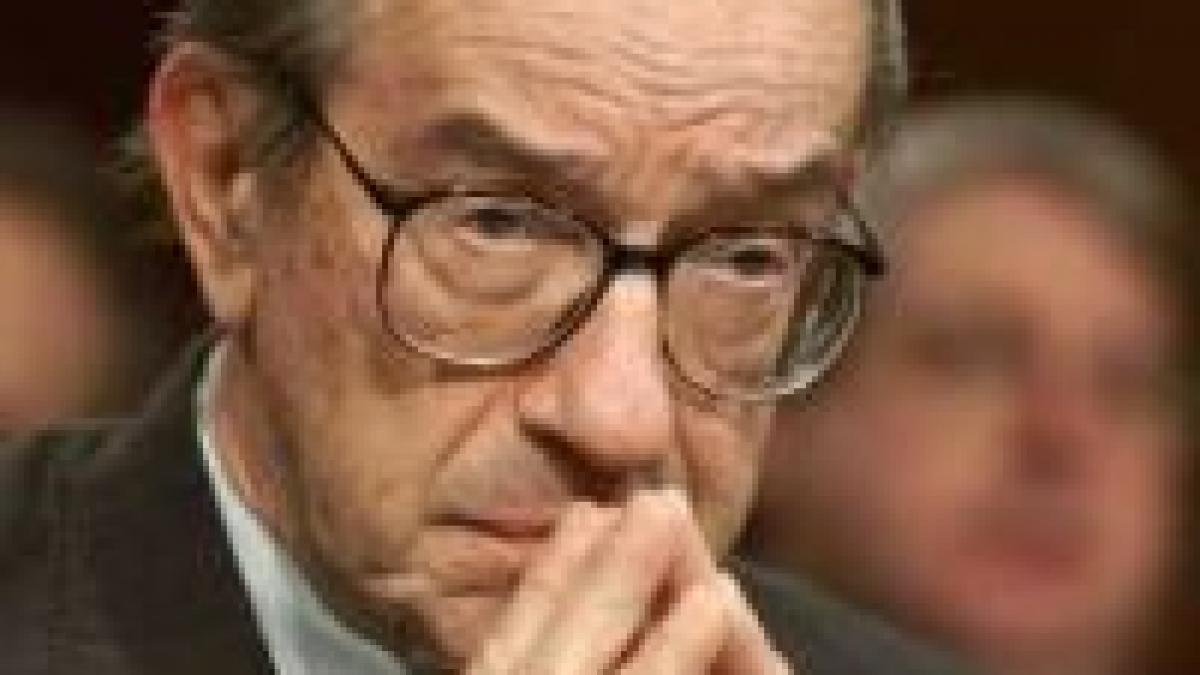 allan greenspan economia sua este in pragul unei recesiuni