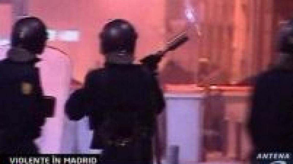 violente fara precedent la un mars al fascistilor din madrid video