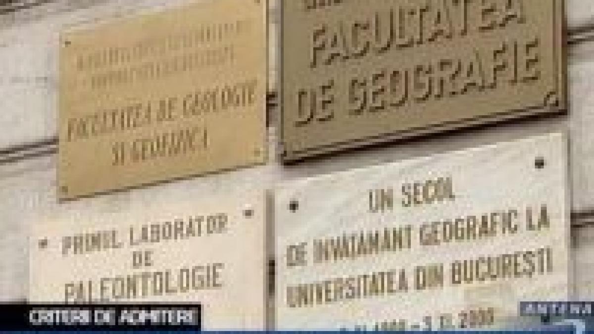 universitatile isi stabilesc propriile conditii de admitere in 2008 2009