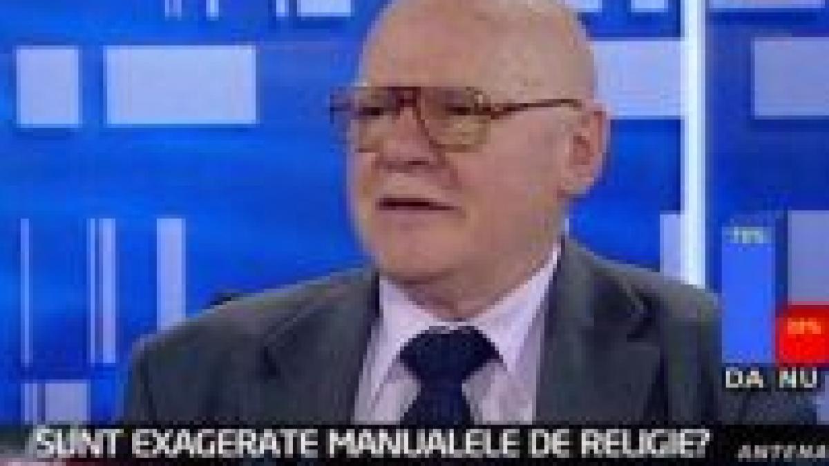 razvan theodorescu nu sunt de acord sa existe manuale la religie