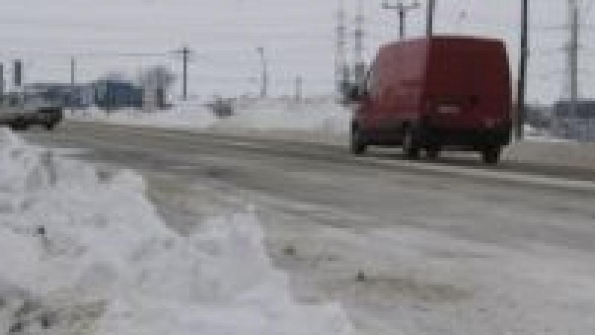 se circula cu mare greutate in judetul harghita din cauza zapezii
