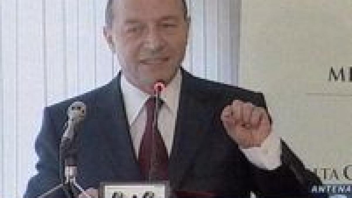 basescu justitia lupta nu doar cu infractorii ci si cu sistemul politic