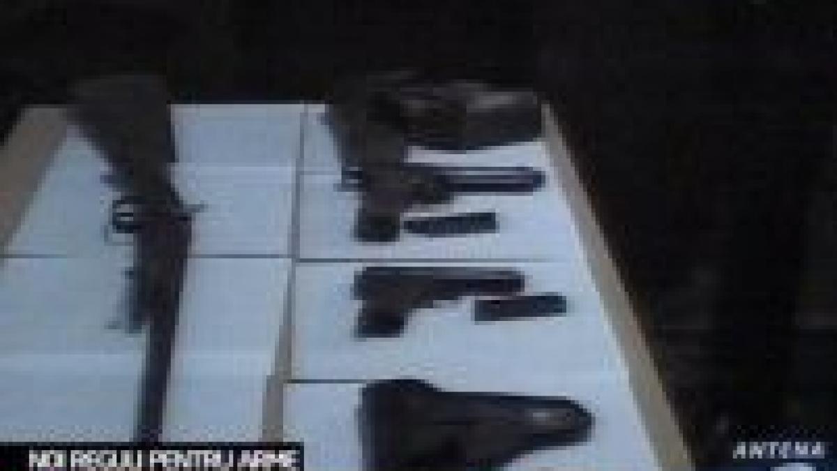 guvernul a inasprit conditiile de folosire a armelor de foc neletale