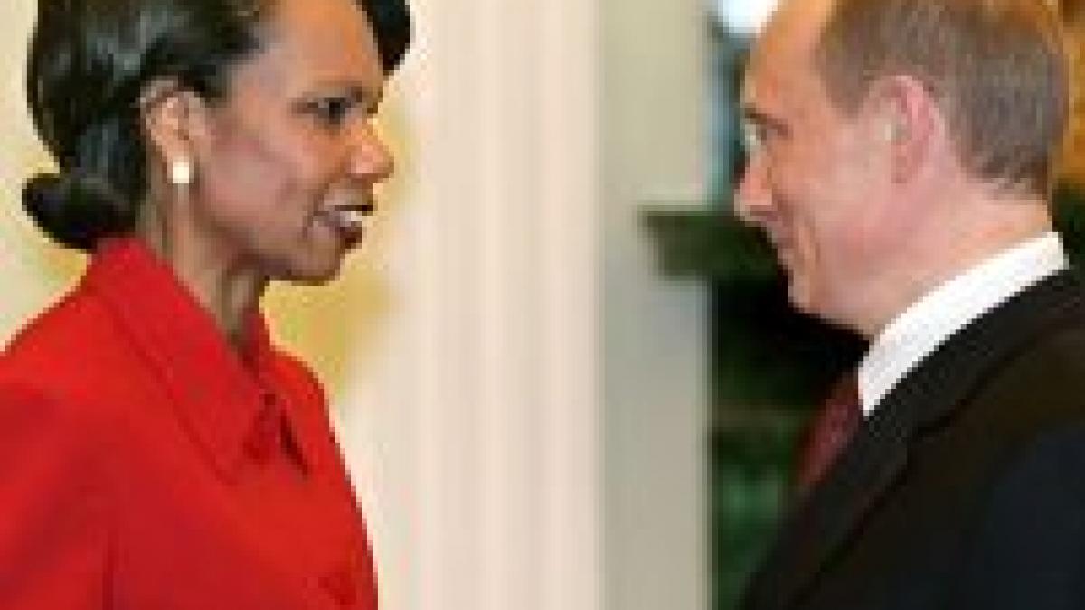 negocieri esuate intre condoleezza si putin pe tema scutului anti racheta