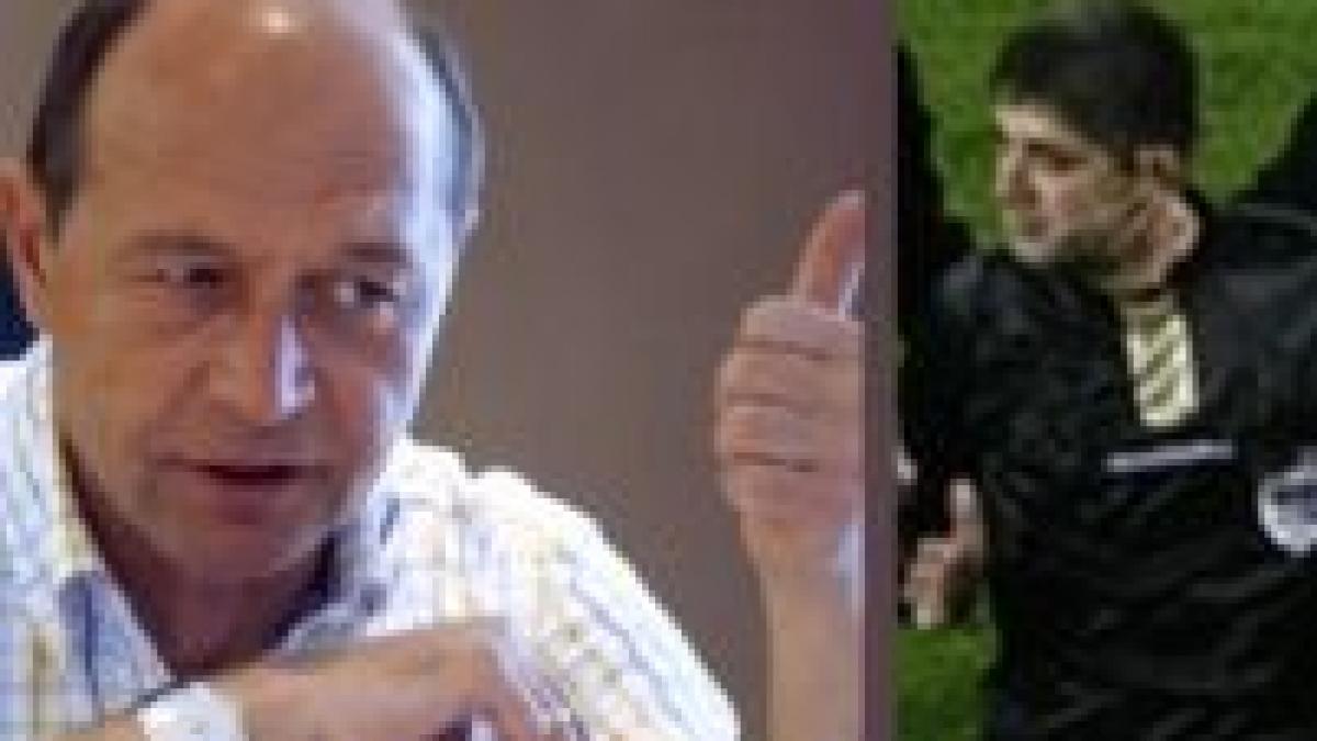 basescu despre derby ul rapid steaua sunt suta la suta de acord cu decizia arbitrului
