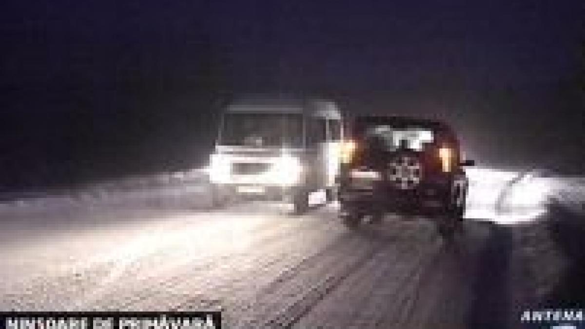 ninsoare ca in plina iarna in nordul tarii