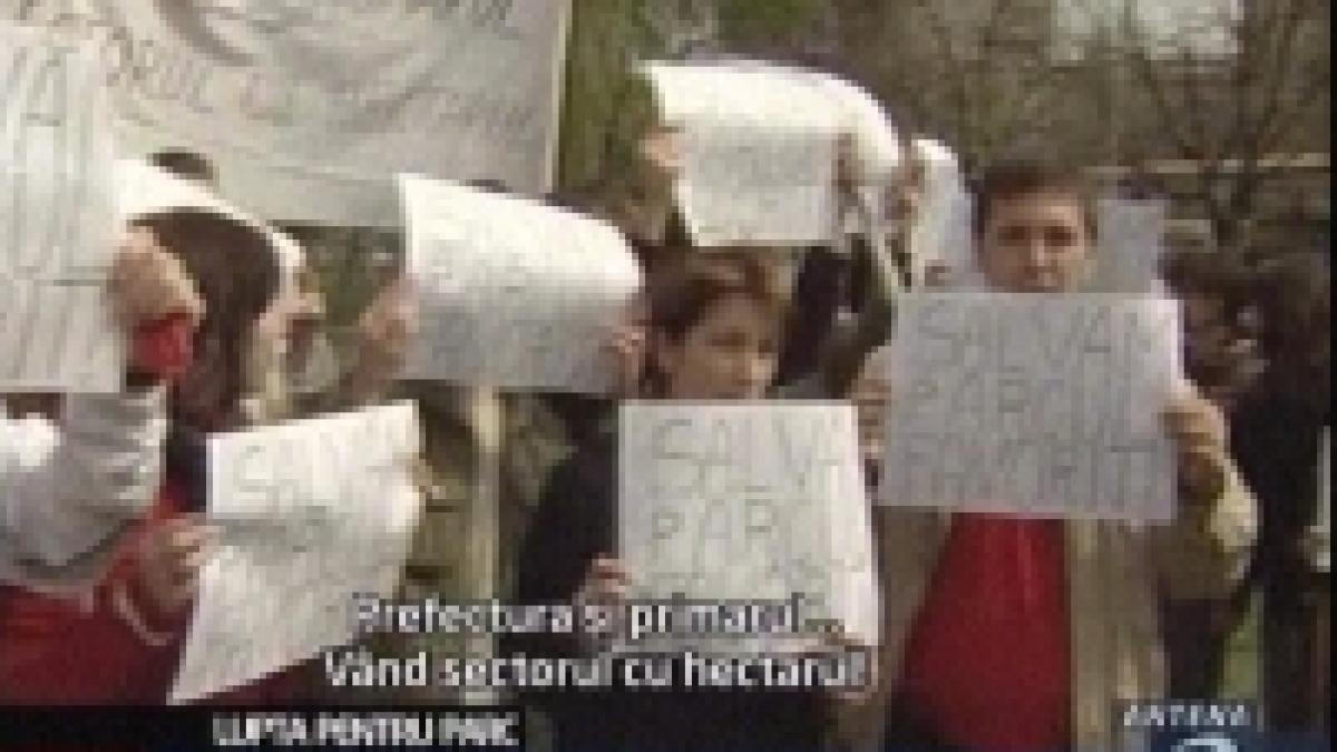 bucuresti locuitorii sectorului 6 au protestat fata de retrocedarea parcului favorit