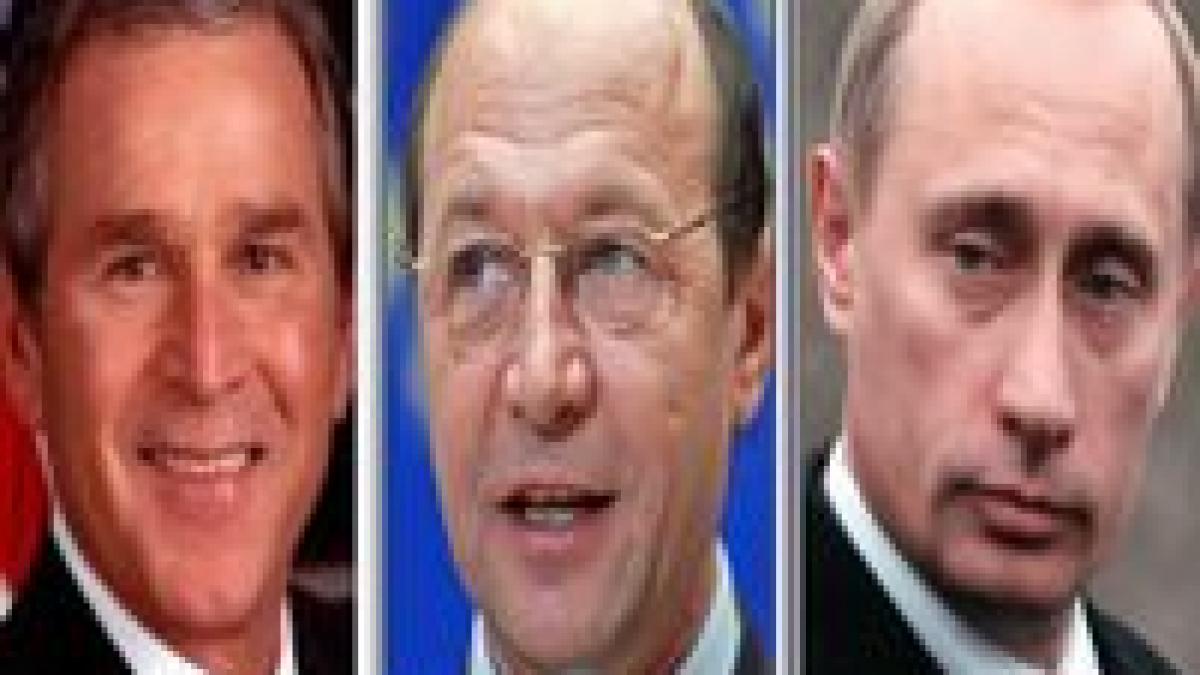 meciul putin bush incepe pe teritoriul lui basescu