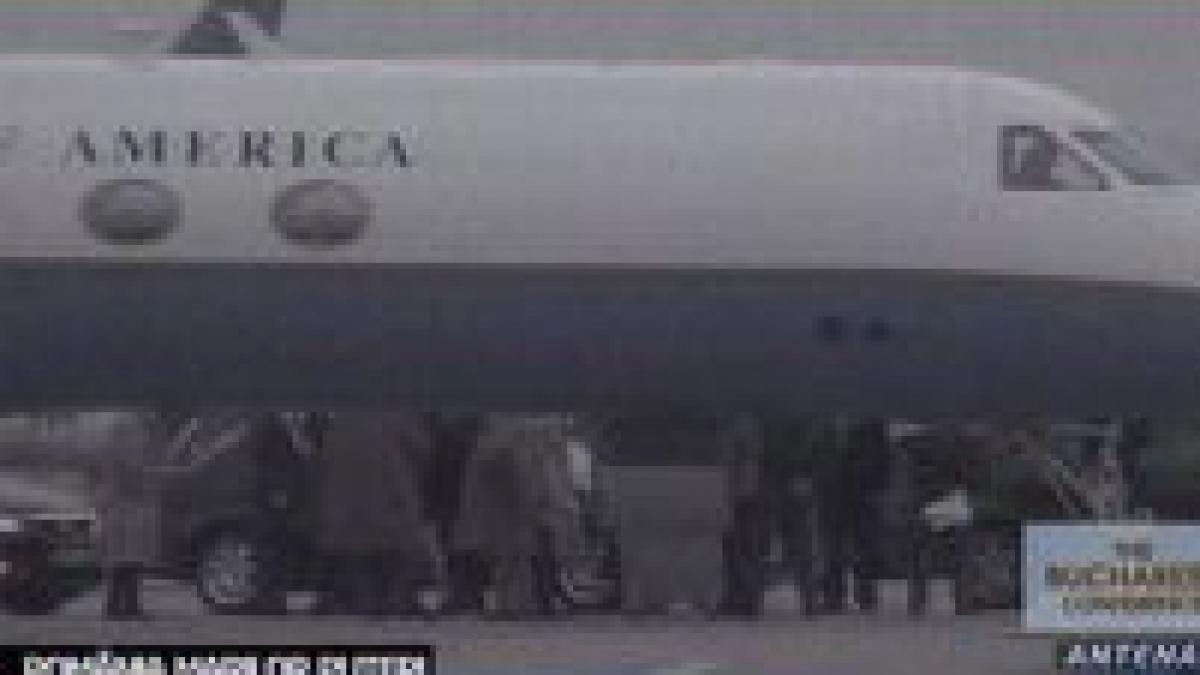 secretarul general al nato jaap de hoop scheffer a ajuns la bucuresti