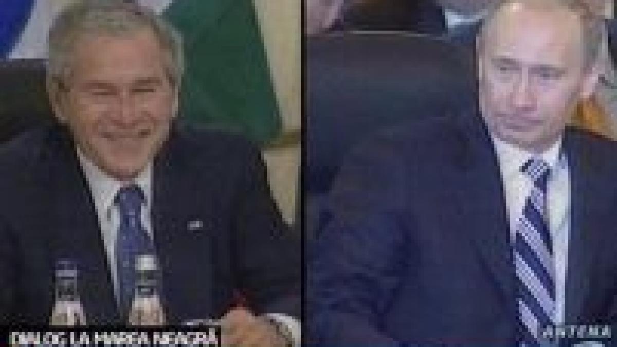 duel oratoric la distanta intre vladimir putin si george bush