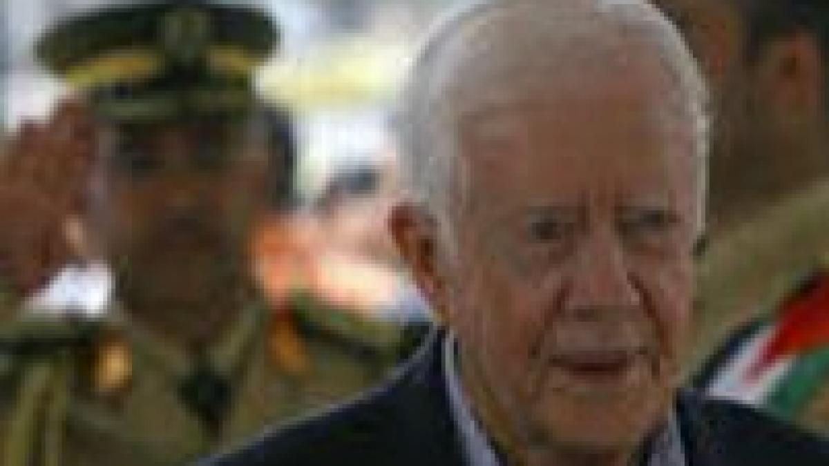 jimmy carter s a intalnit cu liderul din exil al miscarii islamiste hamas