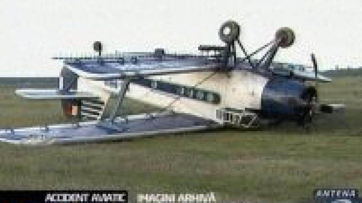 un avion utilitar s a prabusit in judetul calarasi mecanicul de zbor a decedat