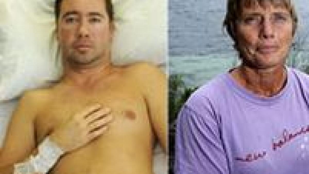 curaj extrem o australianca de 50 de ani a salvat un barbat atacat de un rechin