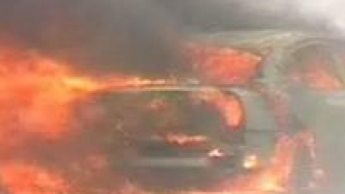 accident teribil la galati un barbat a ars de viu in masina sa