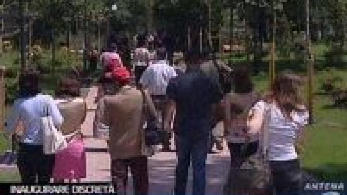 presa singurul invitat la inaugurarea parcului bordei