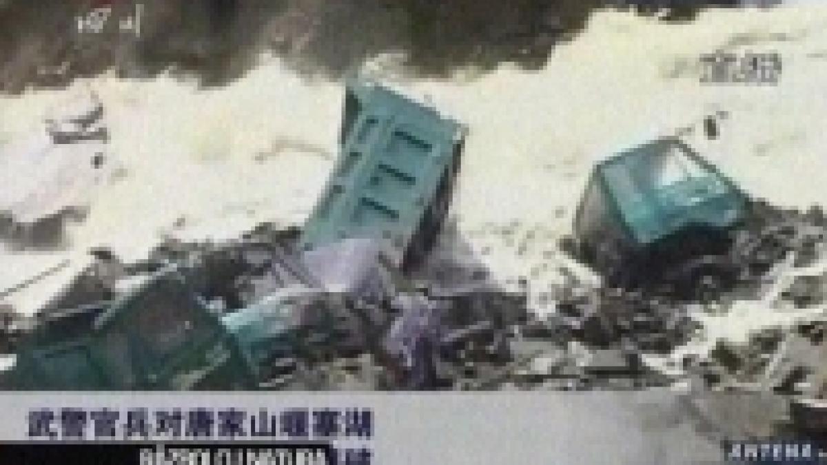 consecintele seismului armata chineza mobilizata in lupta cu barajul natural care a format un lac