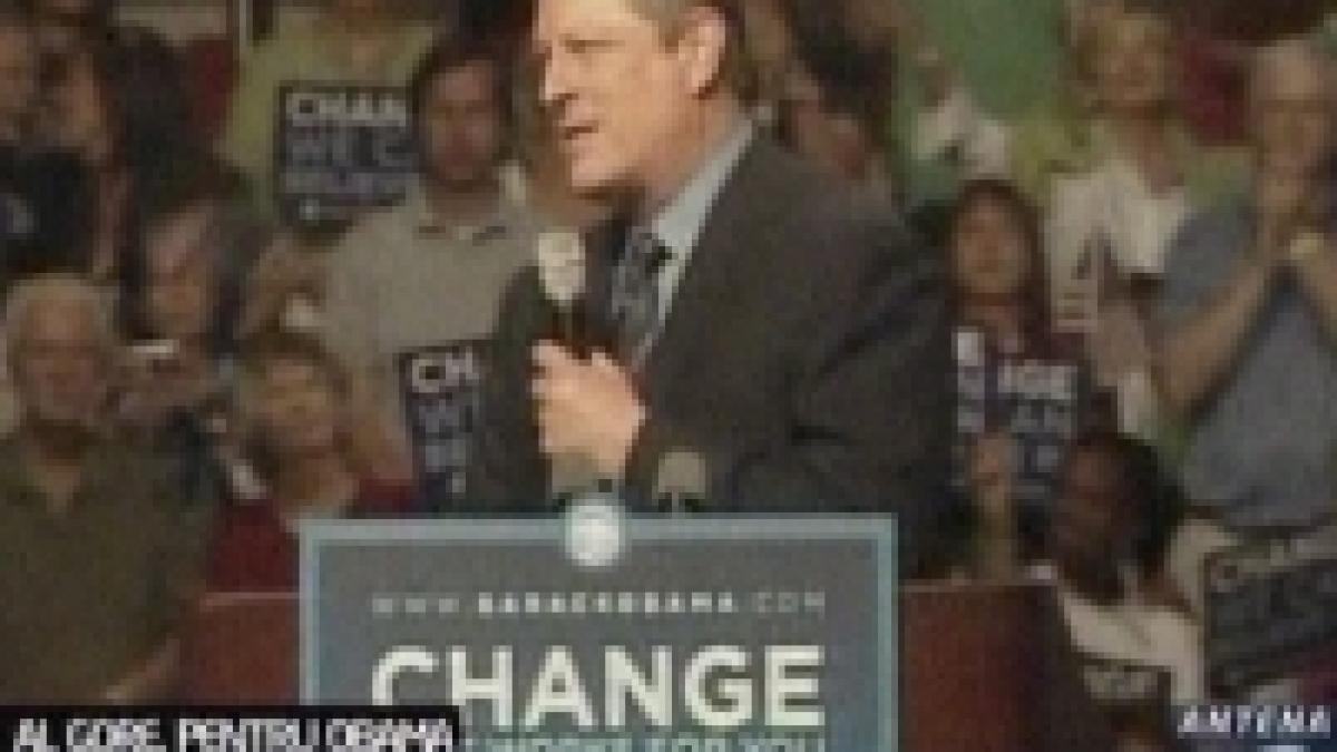 al gore il sustine pe obama in cursa pentru casa alba