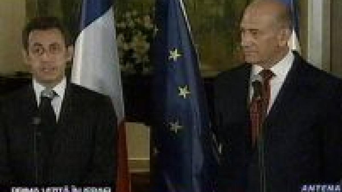 sarkozy militeaza pentru infiintarea unui stat palestinian spre binele israelienilor