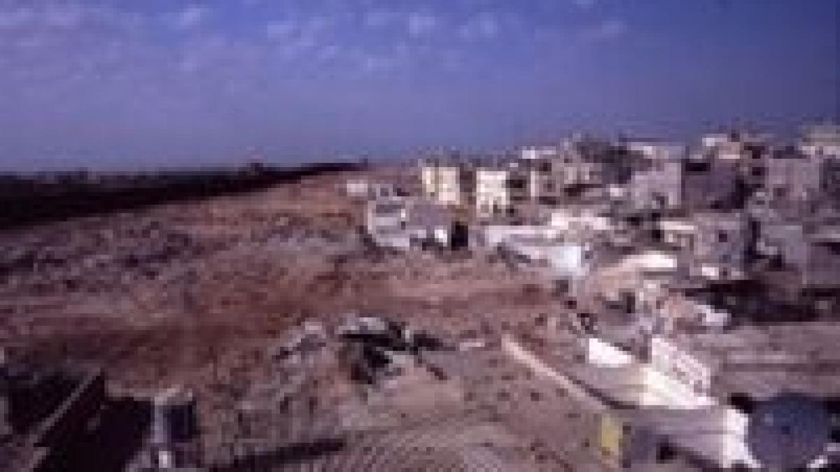 frontiera dintre gaza si egipt asaltata de sute de palestinieni