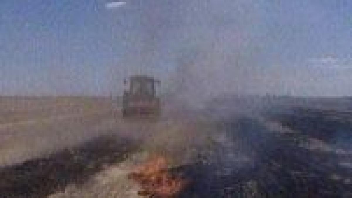 trafic ingreunat pe autostrada bucuresti pitesti din cauza unui incendiu