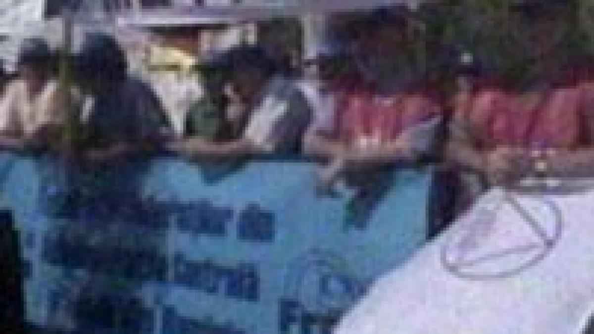 protestele in capitala continua sindicalistii cer un salariu minim de 540 de lei