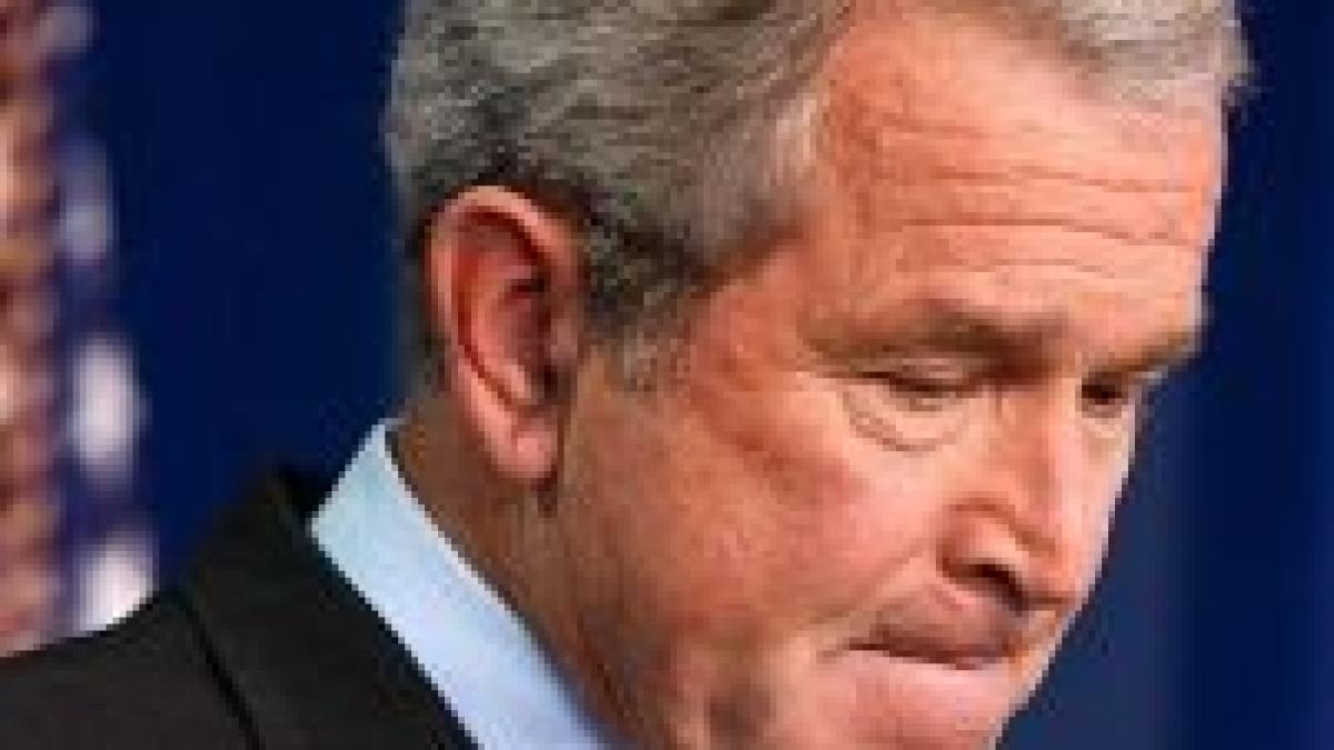 bush despre economia sua wall street s a imbatat