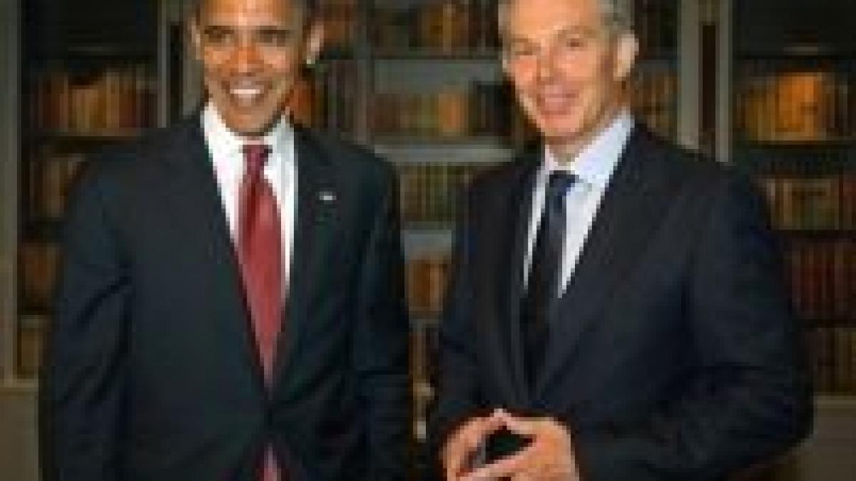 barack obama se va intalni la londra cu gordon brown si tony blair