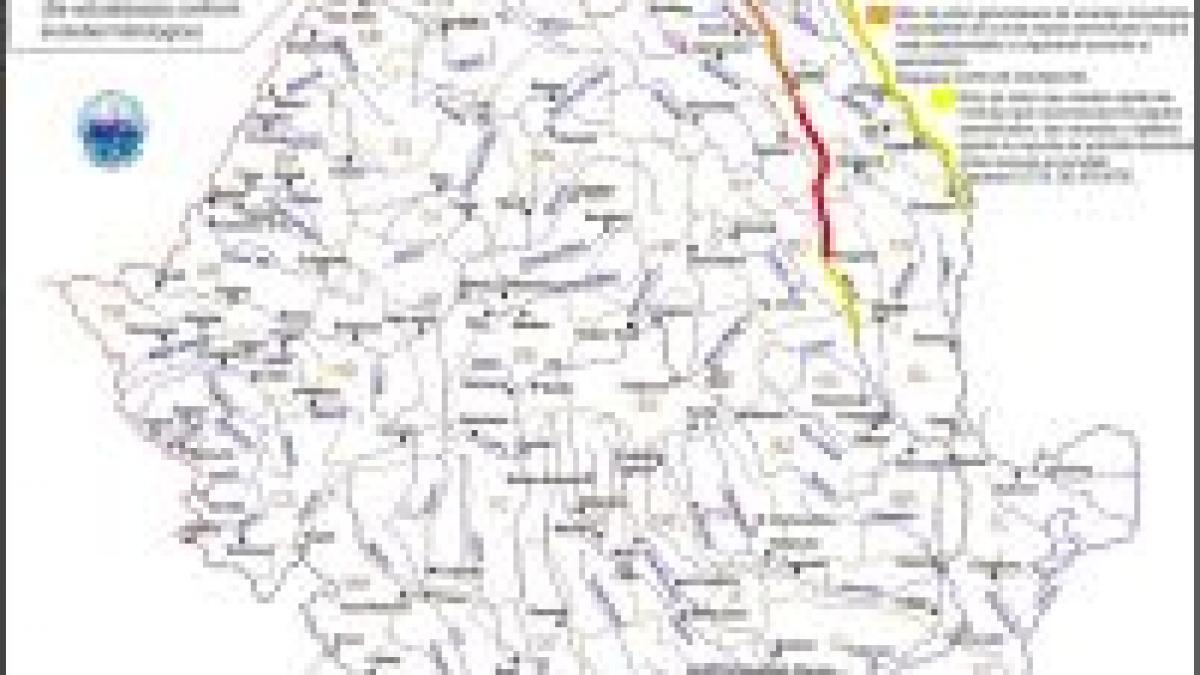 codul rosu de inundatii se prelungeste pentru raurile siret si prut