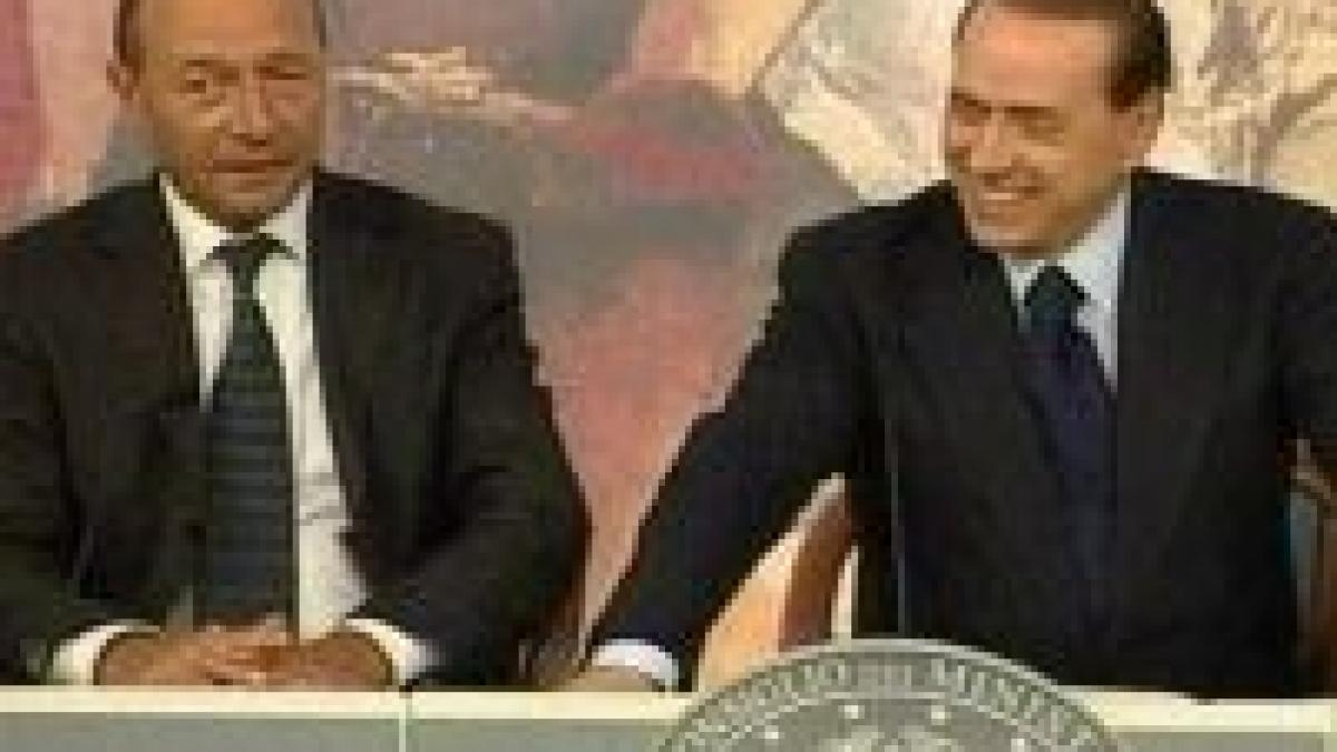 basescu si berlusconi vom colabora pentru integrarea rromilor in societate