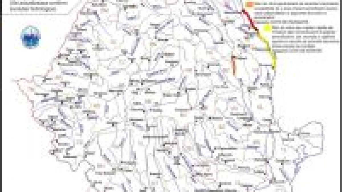 codul rosu de inundatii se prelungeste pe raul prut