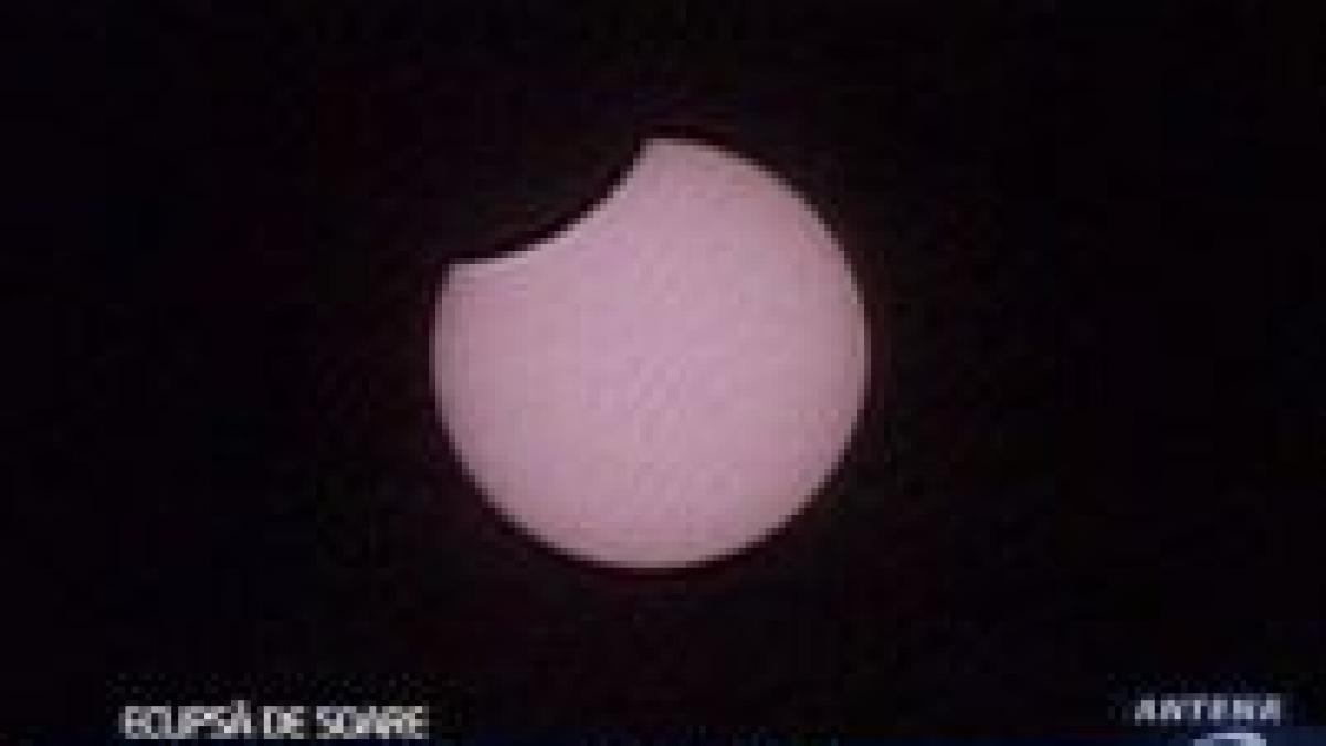 eclipsa partiala de soare vizibila in romania