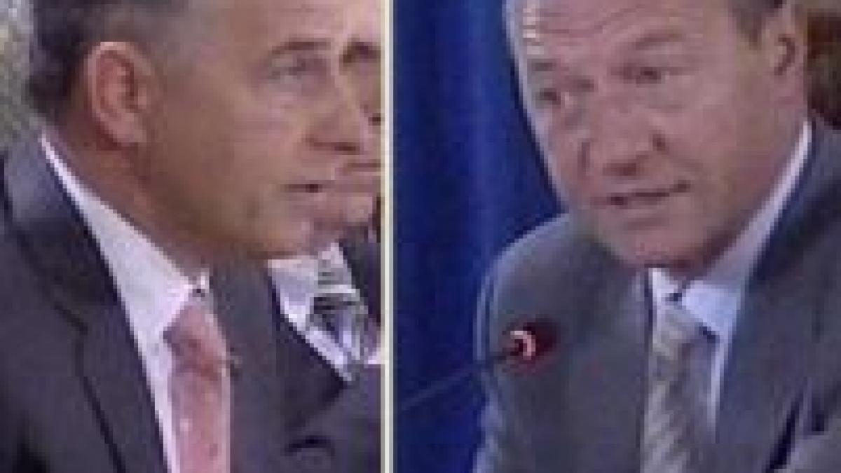 basescu versus geoana replici acide in debutul consultarilor de la cotroceni