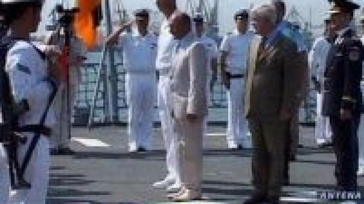 traian basescu a participat la festivitatile prilejuite de vizita fregatei germane lubeck