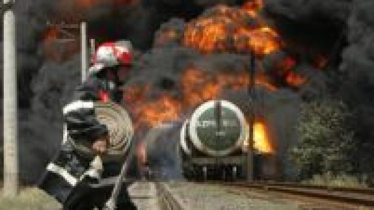 georgia un tren care transporta combustibil a explodat la vest de orasul gori