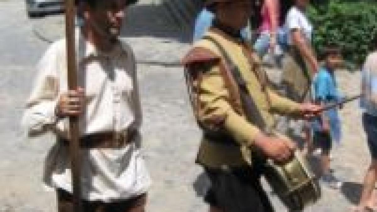 sibiu costume de epoca si lupte intre cavaleri la festivalul medieval cetati transilvane