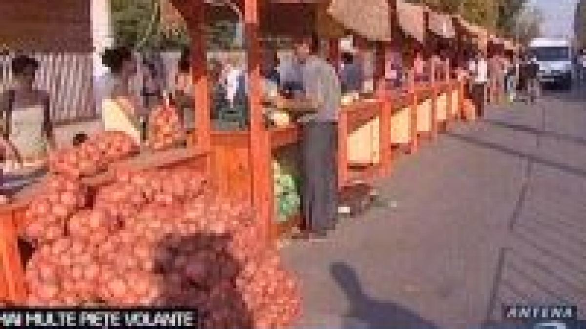 sase piete volante cu produse agroalimentare vor functiona sambata in capitala