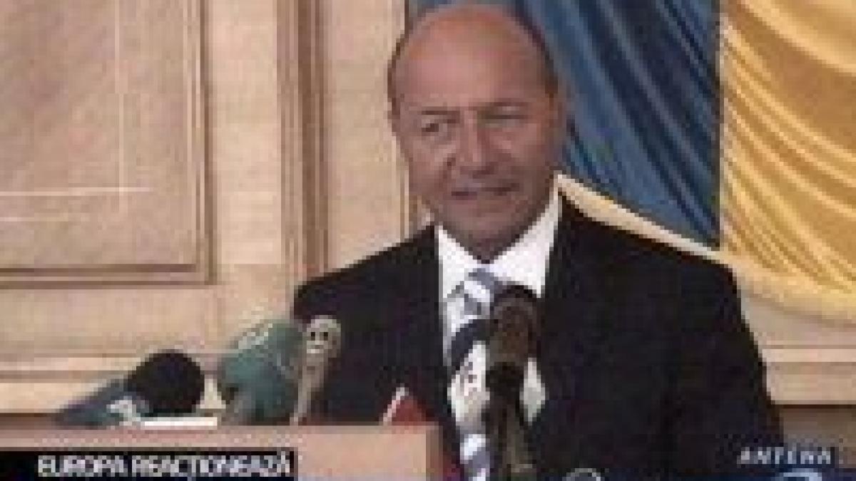 basescu despre conflictul din caucaz romania nu sustine sanctionarea federatiei ruse
