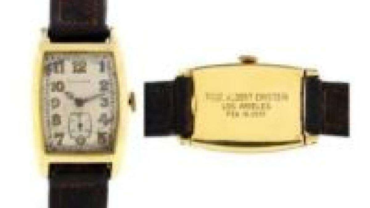 Ceasul lui Einstein va fi scos la licitaţie, la New York