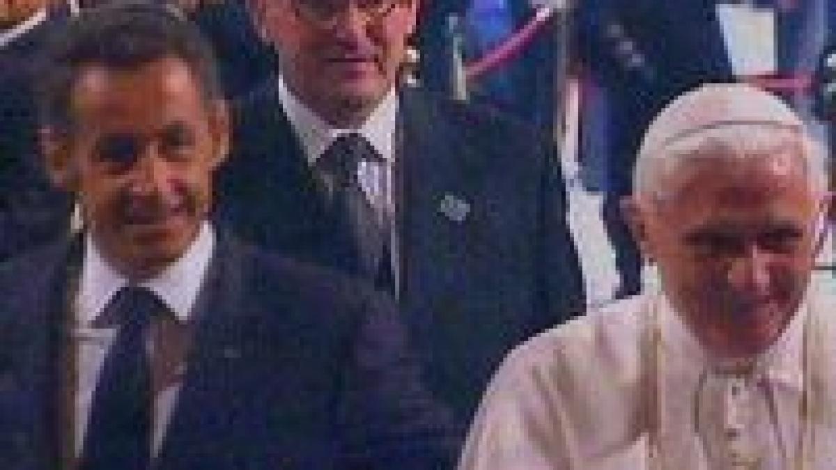 sarkozy adeptul declarat al laicismului pozitiv l a primit pe papa benedict al xvi lea