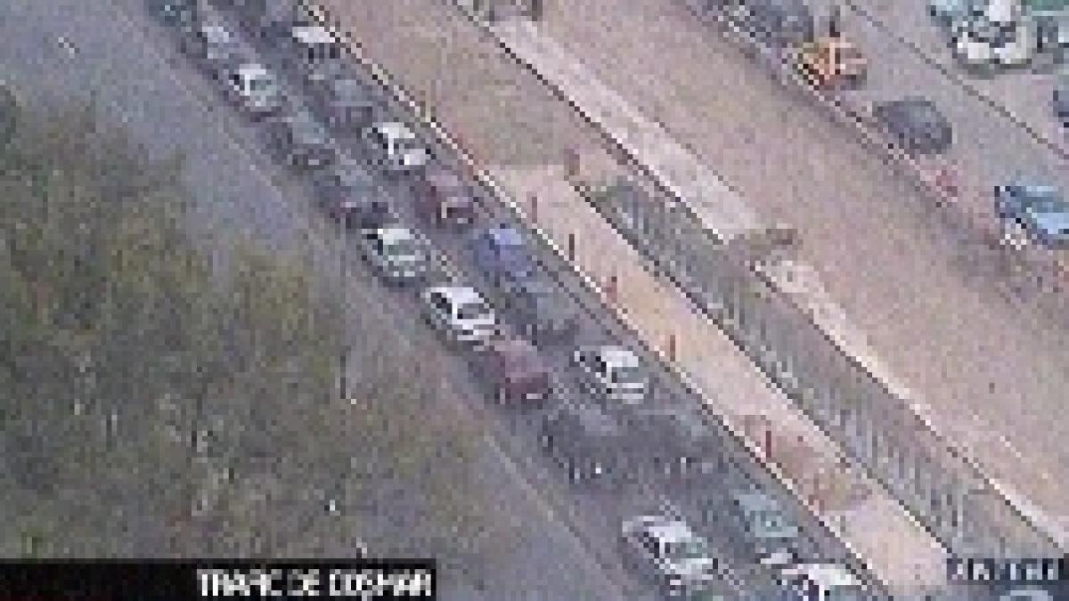 traficul rutier in nordul capitalei este aproape paralizat