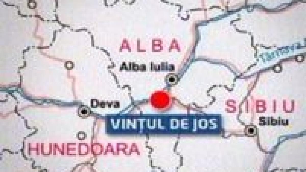 alba un microbuz care transporta pasageri s a ciocnit violent cu o autoutilitara