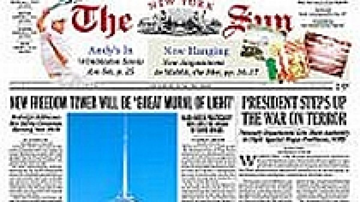 victima a crizei financiare cotidianul new york sun a fost inchis dupa 6 ani de activitate