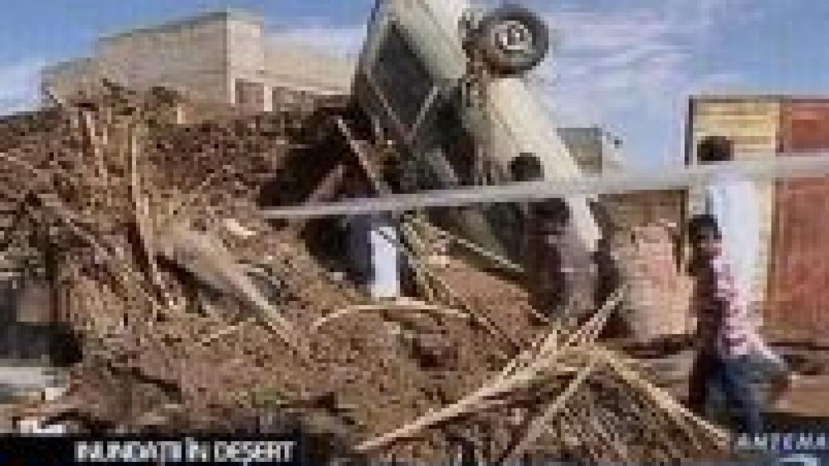 inundatii in desert 33 de oameni au murit din cauza viiturilor intr un oras algerian