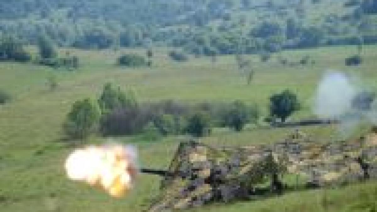 incendiu langa fagaras o autospeciala de lansare piese artilerie a luat foc in timpul unor