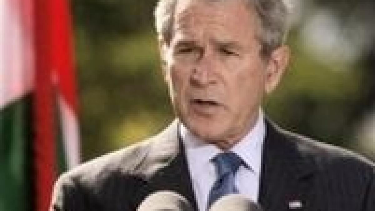 george bush le a cerut americanilor sa aiba incredere in planul de iesire din criza financiara